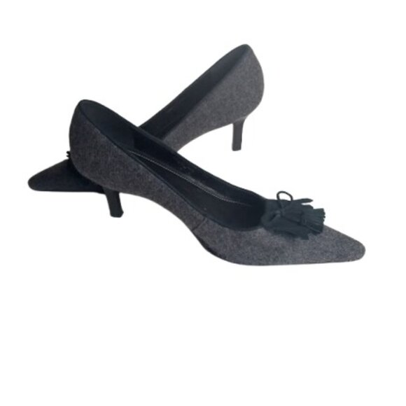 Elegant Gray Women's Heels - Picture 1 of 7